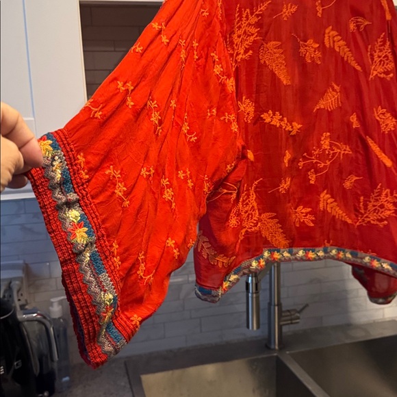 Johnny Was Scarlet Embroidered Blouse - Picture 7 of 11